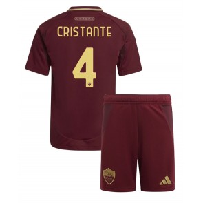 AS Roma Bryan Cristante #4 Dětské Domácí dres komplet 2024-25 Krátký Rukáv (+ trenýrky)